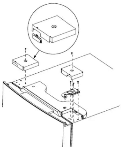 GE GFE26JMMES - REMOVE THE REFRIGERATOR DOORS (Cont.) - 1