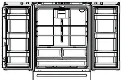GE GFE26JMMES - Ensamble sugerido del refrigerador (cont.) - 1