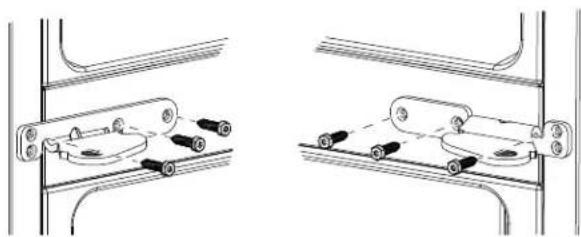 GE GFE26JMMES - ③ REMOVING CENTER HINGES AND BRACKETS - 2