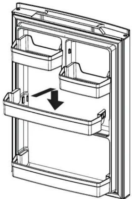 GE GFE26JMMES - Non-Adjustable Gallon Door Bins (on some models) - 1