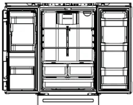 GE GFE26JMMES - Refrigerator suggested assembly - 1
