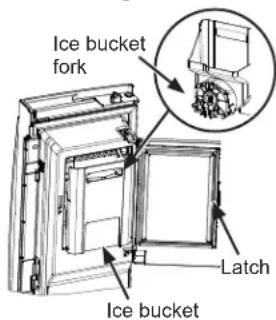 GE GFE26JMMES - Bac à glace dans la porte - 1
