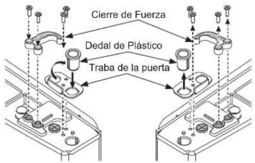 Cierre de Fuerza Dedal de Plástico Traba de la puerta