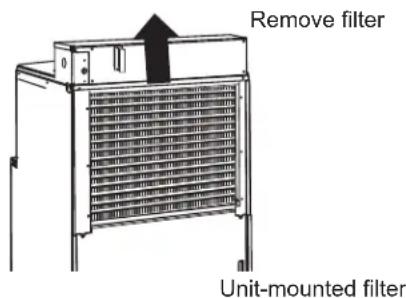 Remove filter Unit-mounted filter
