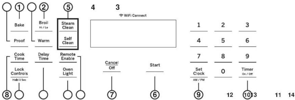 GE JKS3000SNSS - Commandes de four mural simple - 1