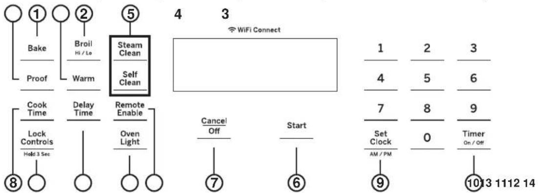 GE JKS3000SNSS - Single Wall Oven Controls - 1