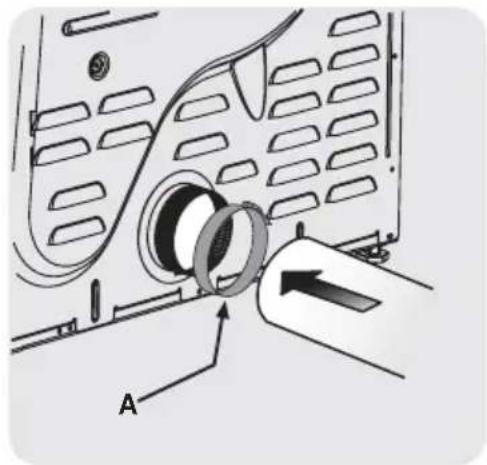 Diagram showing a device with labeled components and directional arrows, likely illustrating a mechanical or electrical component assembly.