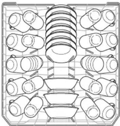 FRIGIDAIRE FFID2459VS - Loading the Upper Rack - 2