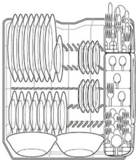 FRIGIDAIRE FFID2459VS - Features and appearance of racks and silverware basket may vary from your model. - 1
