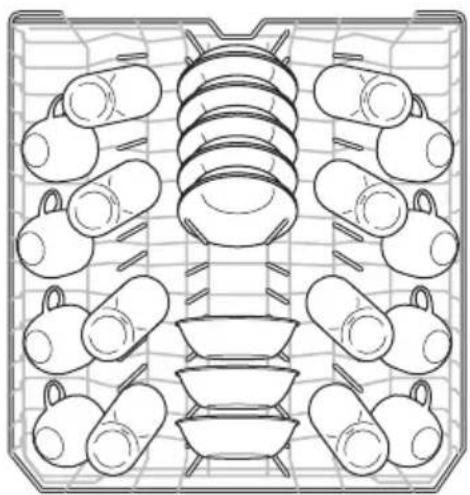 FRIGIDAIRE FFID2459VS - Loading the Upper Rack - 1