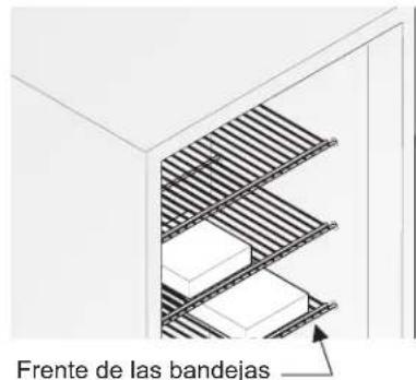 Frente de las bandejas