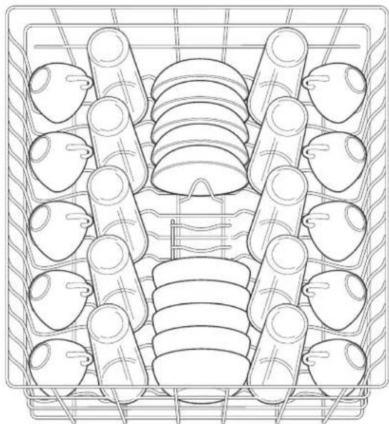 FRIGIDAIRE FFBD2408NB - Loading the Top Rack - 1