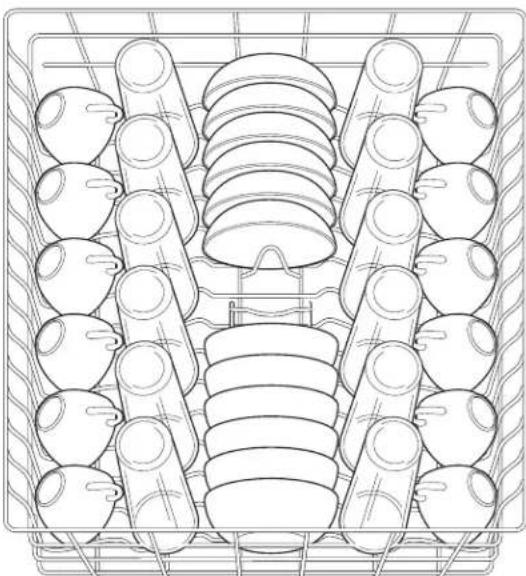 FRIGIDAIRE FFBD2408NB - Loading the Top Rack - 2