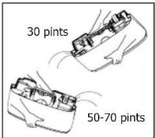 30 pints 50-70 pints