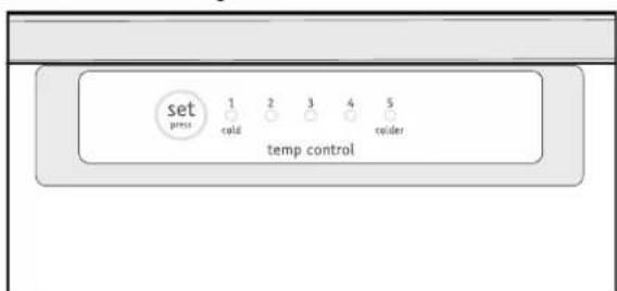set press 1 2 3 4 5 cold temp control colder