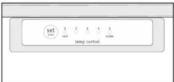 set press 1 cool 2 3 4 5 coider temp control