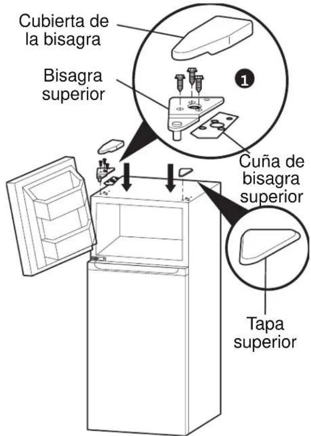Cubierta de la bisagra Bisagra superior Cuña de bisagra superior Tapa superior