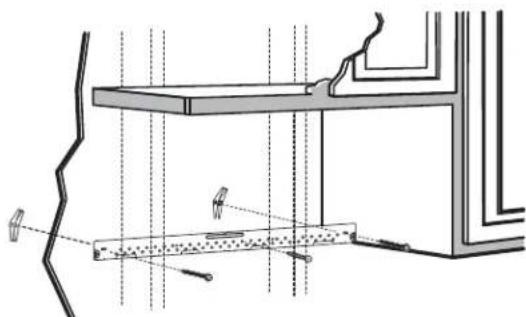 FRIGIDAIRE FPBM307NTF - C1. FIXATION DE LA PLAQUE DE MONTAGE AU MUR - 1