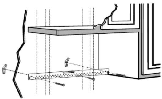 FRIGIDAIRE FGMV176NTD - C1. ATTACH THE MOUNTING PLATE TO THE WALL - 1