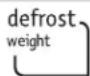FRIGIDAIRE FFMO1611LS - Setting Defrost by Weight - 1