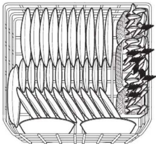 FRIGIDAIRE FFCD2418US - Loading the Bottom Rack - 1