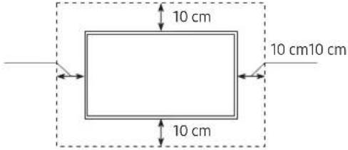 SAMSUNG Crystal UHD UE43TU7000 - Providing proper ventilation for your TV - 2