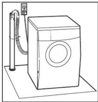 DANBY DWM120WDB-3 - Système de vidange des conduites d'évacuation - 1