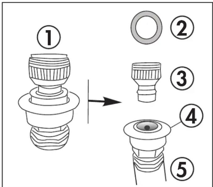 DANBY DWM030WDB-6 - Utilisation de l'assemblage à connexion rapide - 1
