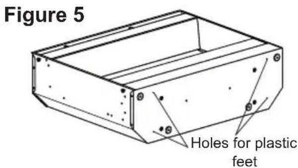 Figure 5 Holes for plastic feet