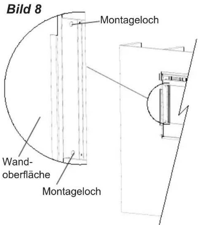 Bild 8 Montageloch Wand- oberfläche Montageloch