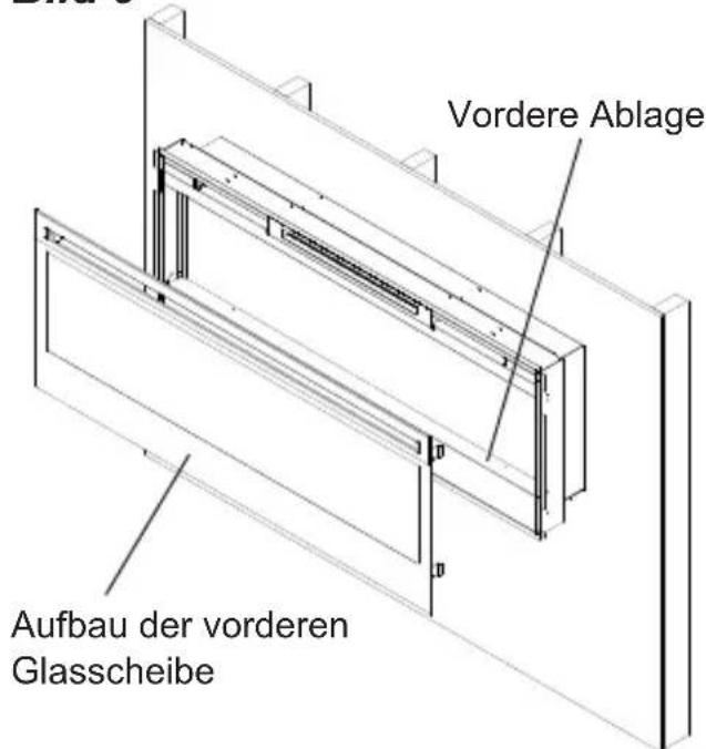 Vordere Ablage Aufbau der vorderen Glasscheibe