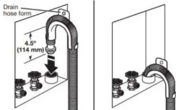 Drain hose form 4.5" (114 mm)