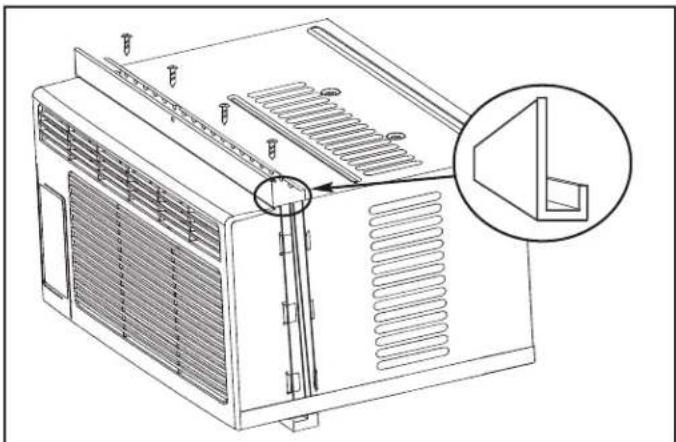 DANBY DAC060EB1WDB - Instale el soporte en forma de "L" - 1