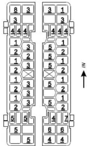 8 3 3 1 4 4 4 1 3 2 2 1 3 2 3 1 3 2 3 5 5 5 5 5 5 6 6 4 4 N↑