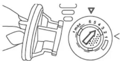 DELONGHI DDW45W16 - ρυθμιση της θηκης λαμπρυντικου - 1