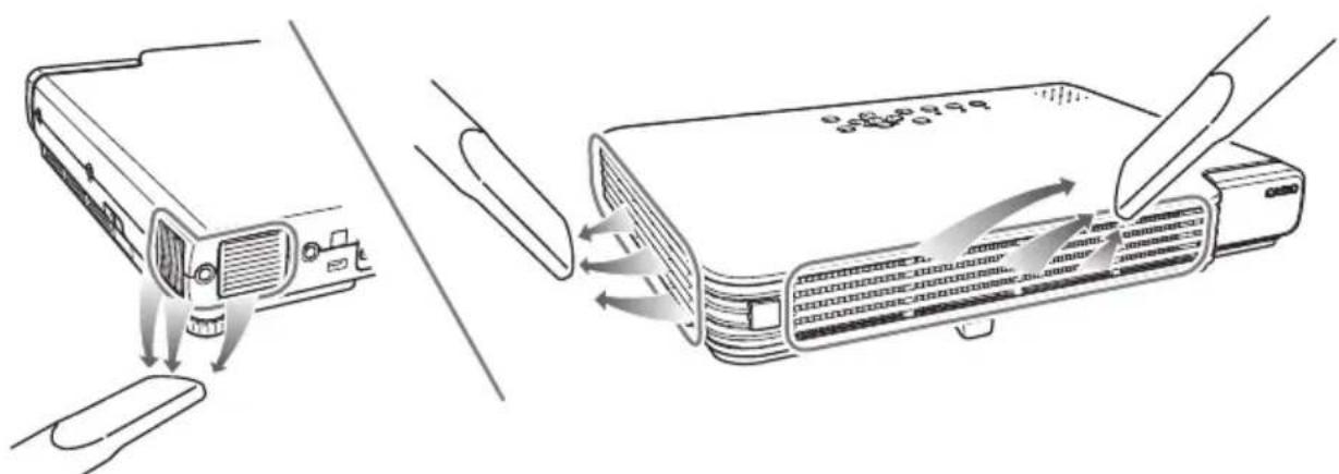 CASIO XJ-S46 - Cleaning Intake and Exhaust Vents - 1