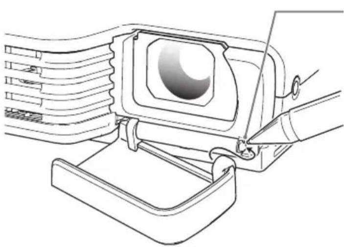 CASIO XJ-S46 - Reattaching the Lens Cover - 2