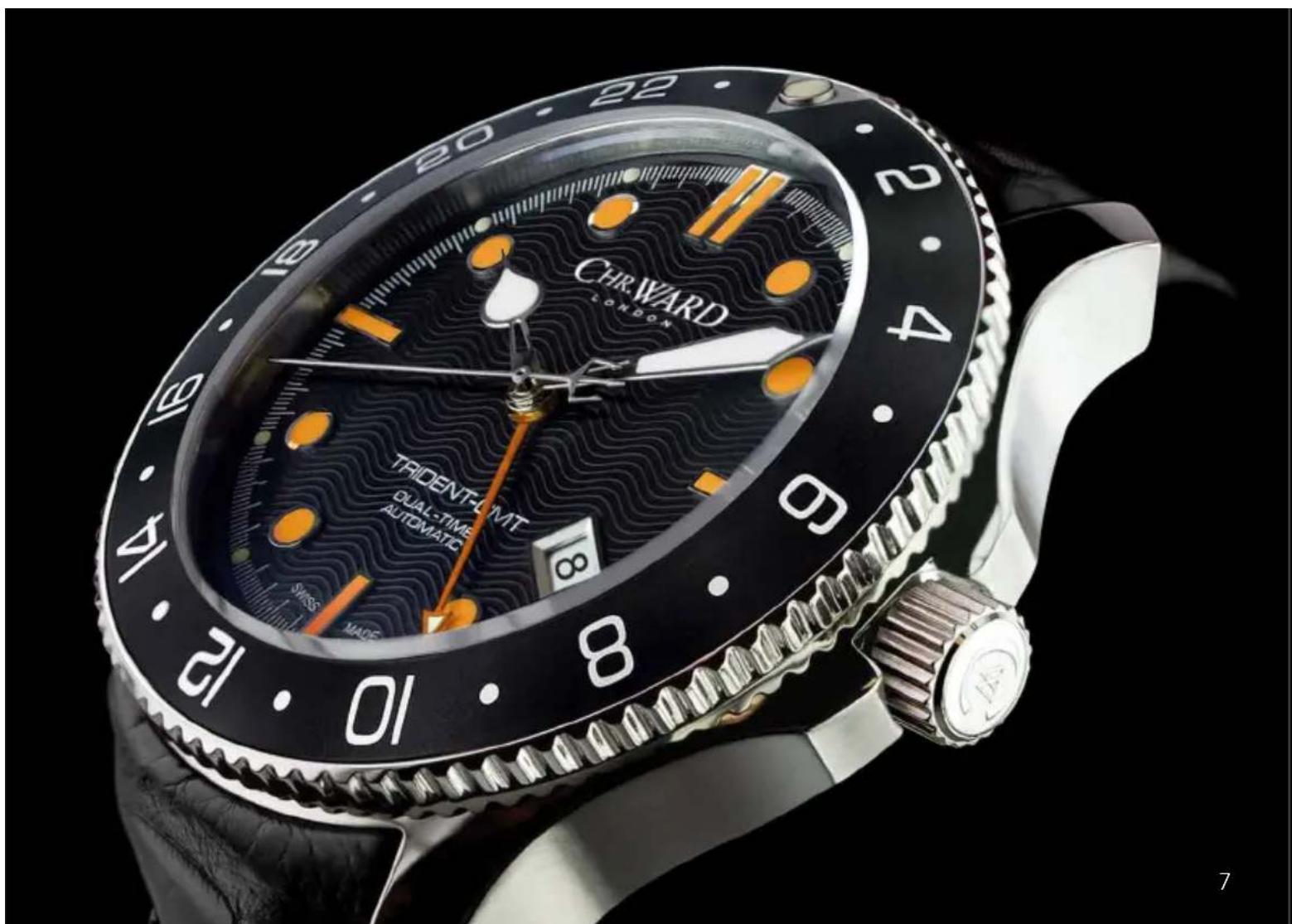 CHR. WARD LONDON TRIDENT-LIVIT QUAL-TIME AUTOMATIC SWISS MADE 21·10·8 22·9·6 7