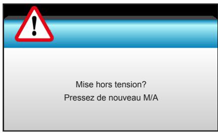 Mise hors tension? Pressez de nouveau M/A