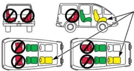 Diagram showing vehicle parking and parking rules with no symbols indicating absence or prohibition of parking.