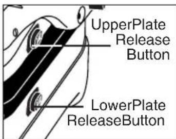 UpperPlate Release Button LowerPlate ReleaseButton