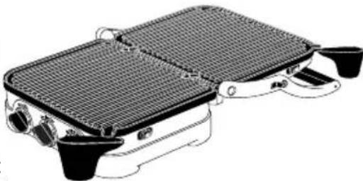 CUISINART Griddler GR-4N - Position dripcups: - 1