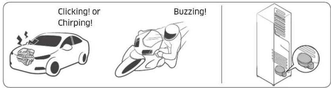 Clicking! or Chirping! Buzzing!