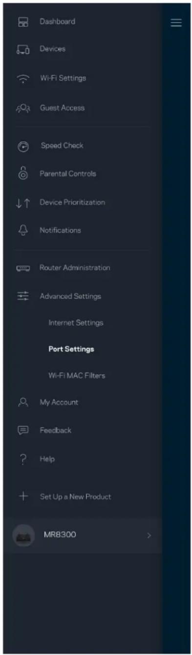 LINKSYS MAX-STREAM MR9000 - Internetindstillinger - 2