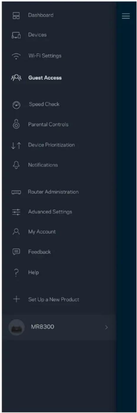 LINKSYS MAX-STREAM MR9000 - Přístup s právy hosta - 1