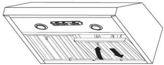 KITCHENAID KVUC606JSS - To Remove Metal Grease Filters: - 1