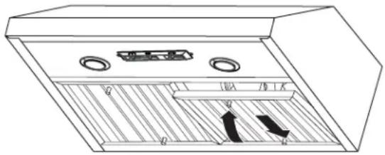 KITCHENAID KVWC956JSS - To Remove Metal Grease Filters: - 1