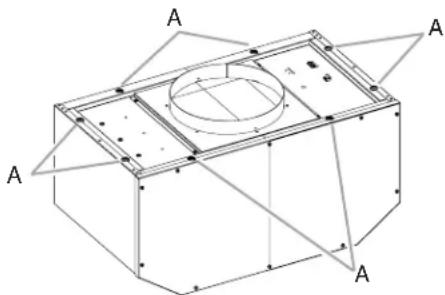 KITCHENAID KVWC956JSS - Installation du système de ventilation en ligne - 1