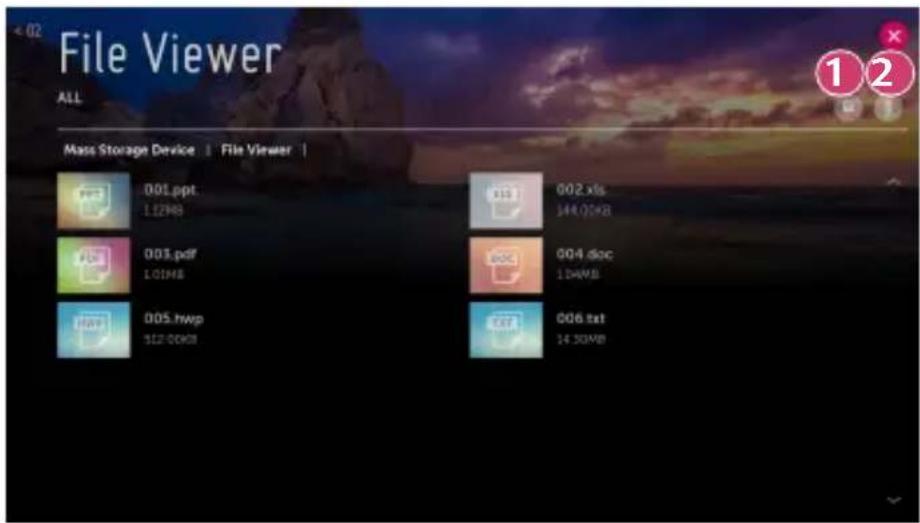 File Viewer ALL Mass Storage Device | File Viewer | 001.ppt 1.12KB 002.xls 144.0KB 003.pdf 1.01MB 004.doc 1.0WMB 005.hwp 12.0KB 006.txt 14.30MB