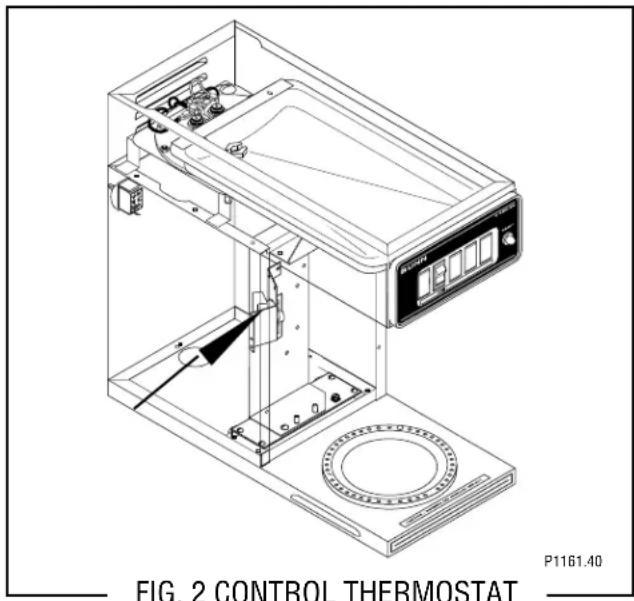 FIG. 2 CONTROL THERMOSTAT P1161.40